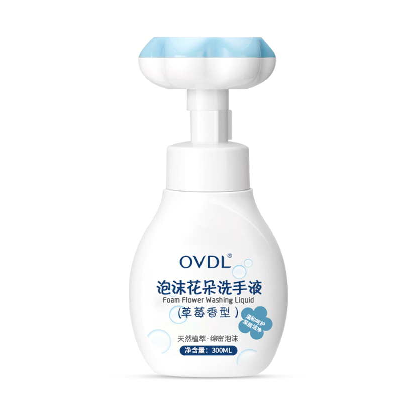 PLUS会员、概率券：OVDL 泡沫花朵洗手液 300ml 草莓香型 3.91元包邮（需领券）