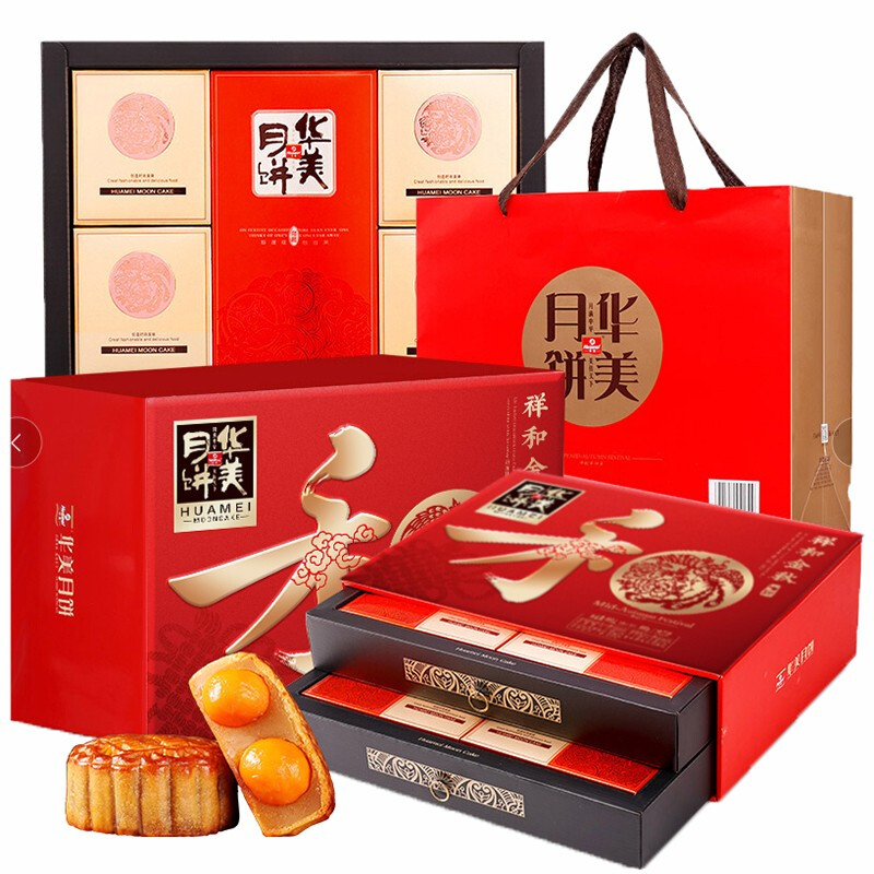 Huamei 华美 祥和金秋 广式月饼 11饼7味 880g 礼盒装 79.62元