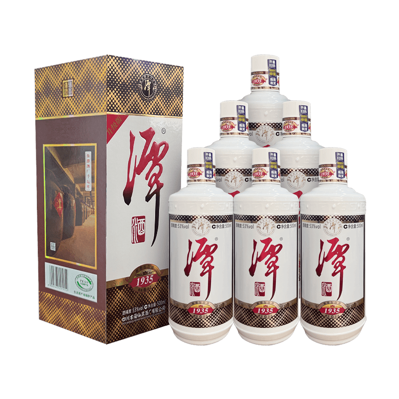 预售：潭酒 经典1935 升级版 53度 酱香型白酒 500ml*42瓶  2237.2元 包邮（合53.26元/瓶，需领券，买6箱赠1箱）