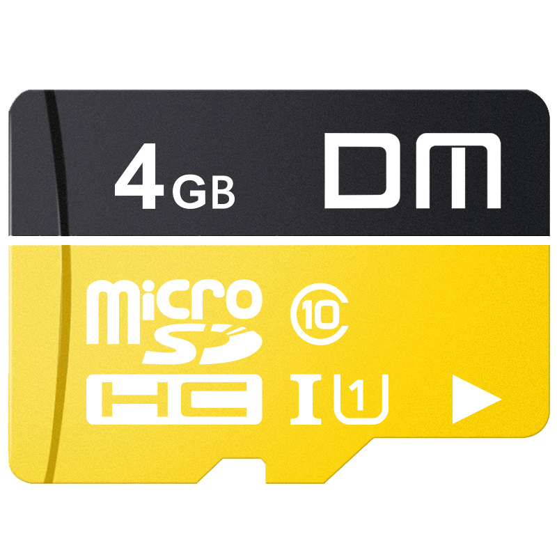 DM大迈 4GB TF（MicroSD）存储卡 黄卡 C10 手机行车记录仪监控摄像头专用高速内存卡 12.84元