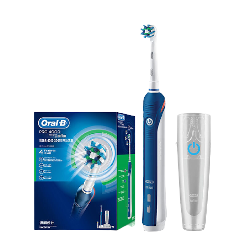 Oral-B 欧乐B 成人电动牙刷成人P4000深度清洁牙龈按摩3D声波旋转摆动P系列圆头送男友送女友情侣送礼赠生日礼物 299元