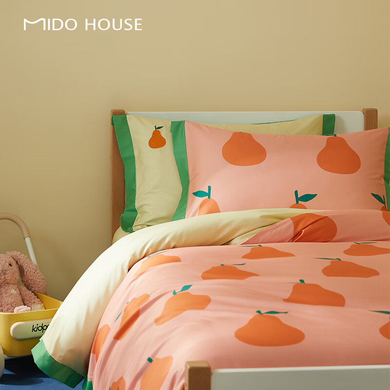 MIDO HOUSE 铭都家居 鸭梨多巴胺 儿童四件套 1.5/1.8m床单款 349元