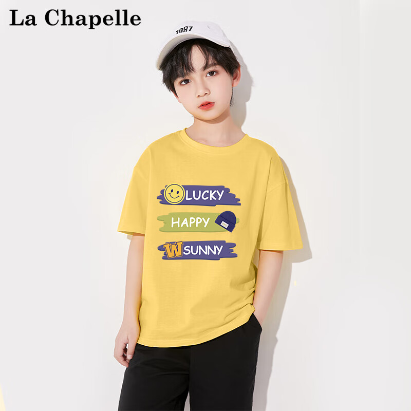 La Chapelle 拉夏贝尔 儿童纯棉短袖t恤 *3件 35.4元（需领券，合11.8元/件）