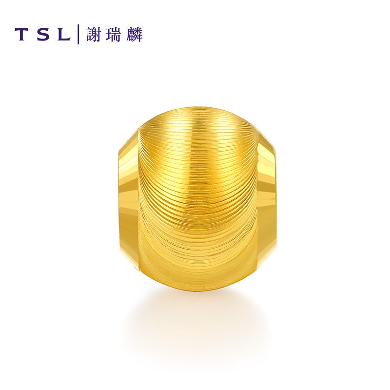 学生优惠：TSL 谢瑞麟 黄金转运珠 含工费140元 约0.3g 263元包邮（需用券，双重优惠）