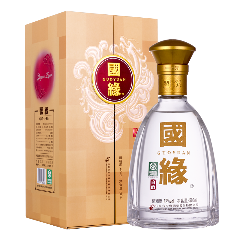 京东百亿补贴：今世缘 国缘对开柔雅型 42度 500ml 送礼白酒 256.26元（返15元超市卡）