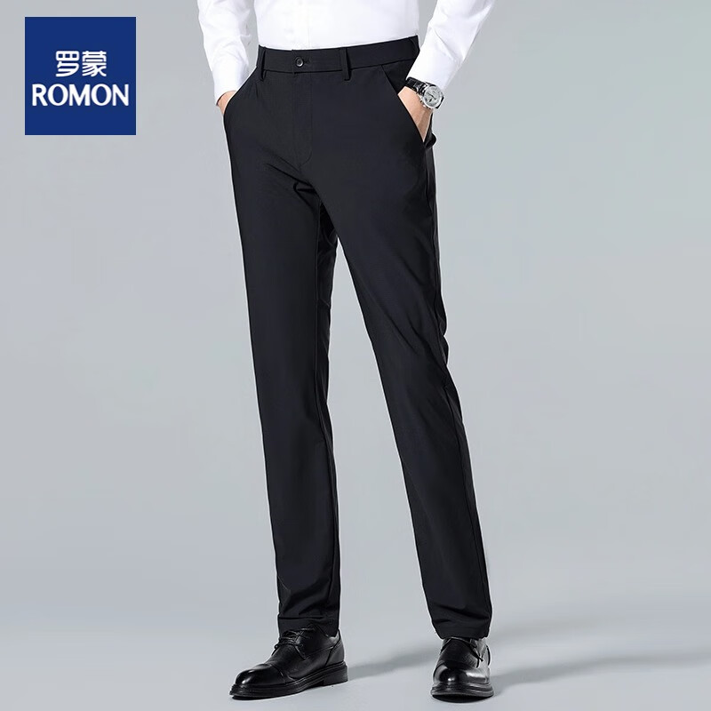 ROMON 罗蒙 男士冰丝高弹力商务西裤 LM8803 券后88.95元