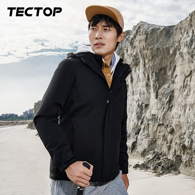 探拓（TECTOP）三合一 两件套 登山服 男女款 多色多码 任选1件 157.96元（需领券）