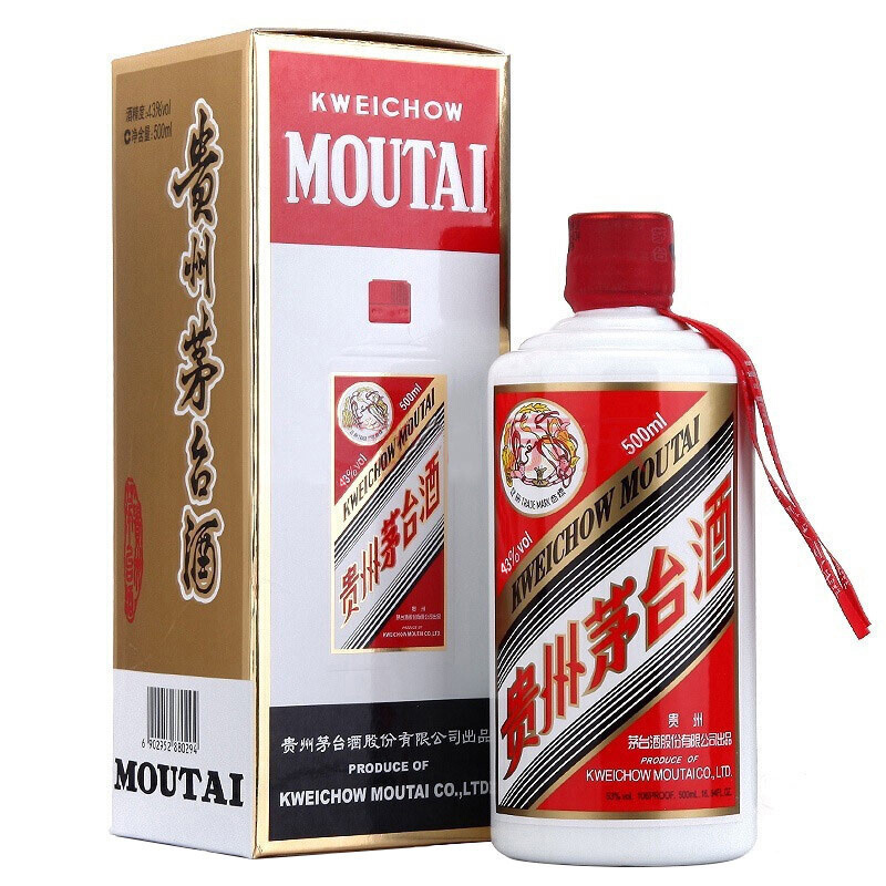 MOUTAI 茅台 飞天茅台 43%vol 酱香型白酒 500ml 单瓶装 1099元