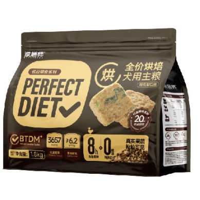 Petafresh 派膳师 低温烘焙狗粮鲜 鸭肉梨 7.2kg 389元