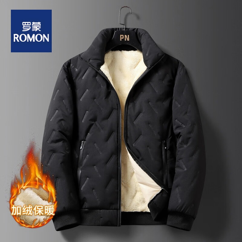 ROMON 罗蒙 加绒加厚保暖棉衣外套 券后69.05元