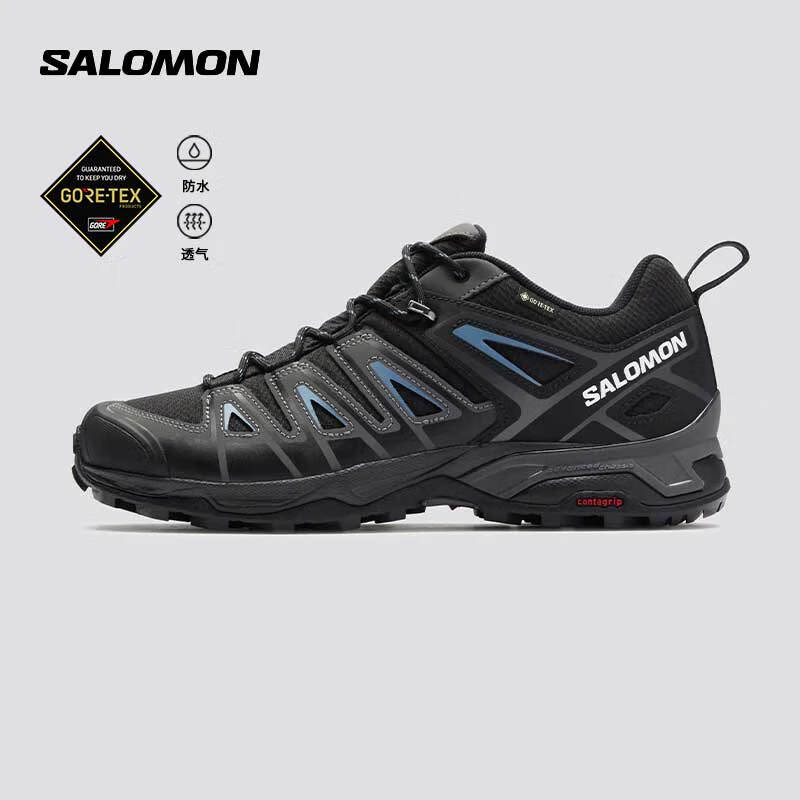 salomon 萨洛蒙 男款 户外运动防水透气舒适减震徒步鞋 X ULTRA PIONEER GTX 黑色 471701 7 (40 2/3) ￥717