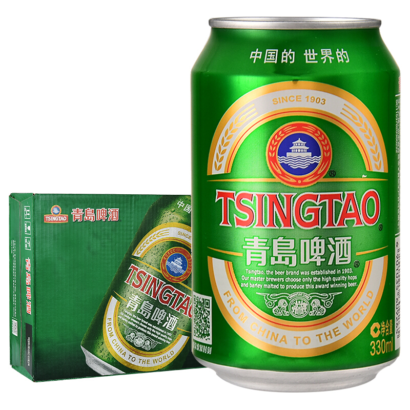 TSINGTAO 青島啤酒 經(jīng)典 330mL 24罐 券后103元