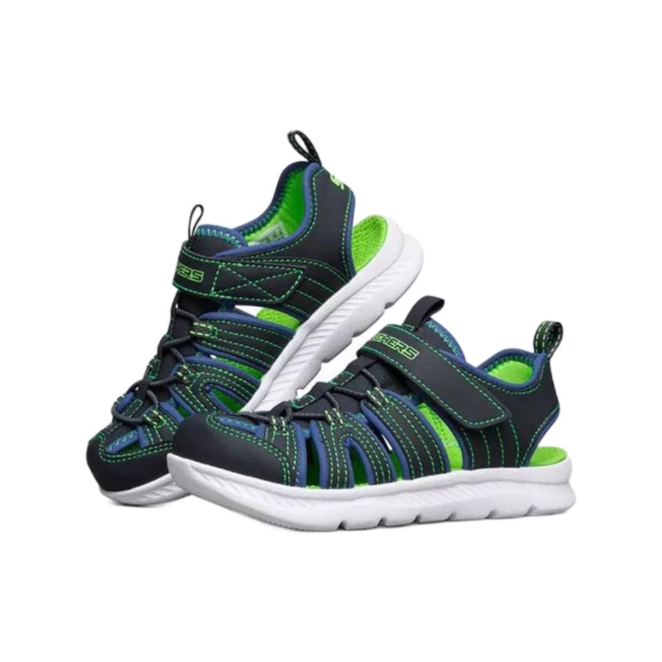 SKECHERS 斯凯奇 C-FLEX SANDAL II 男童凉鞋 400041L/NVLM 券后125.46元