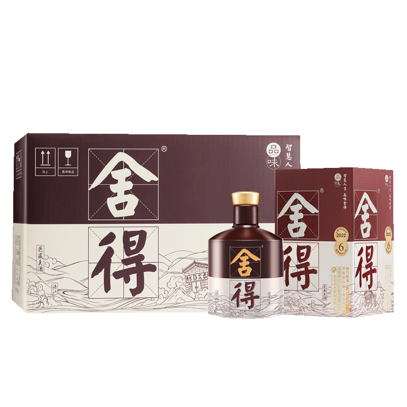 再降价、PLUS会员、京东百亿补贴：舍得 品味舍得 匠藏版 浓香型白酒 52度 500ml*6 整箱装  2187.9元包邮