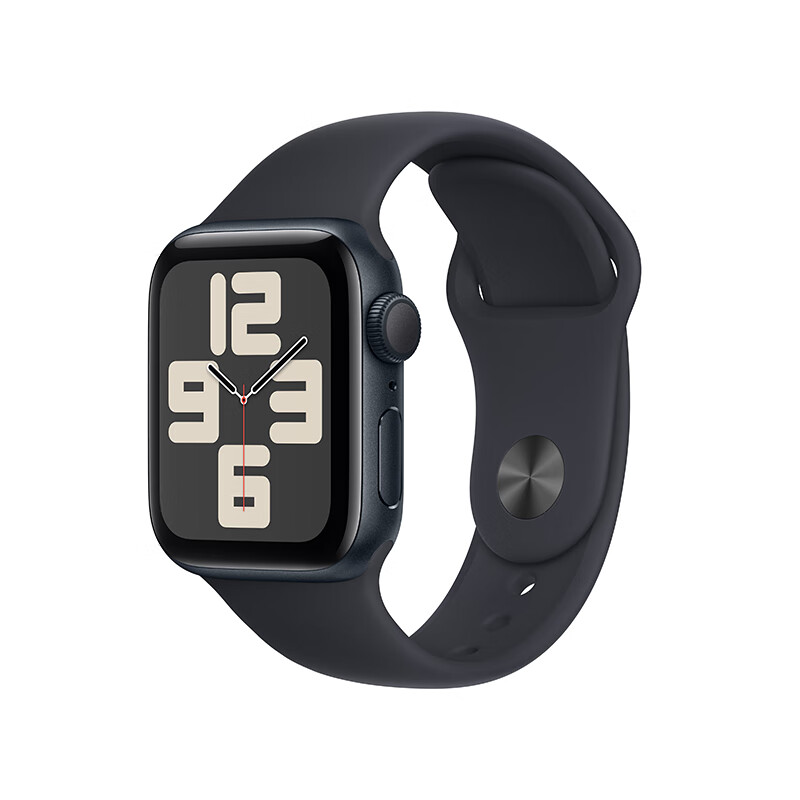 Apple 苹果 Watch SE 2023款 智能手表 GPS版 40mm 午夜色 橡胶表带 M/L 券后1889.01元