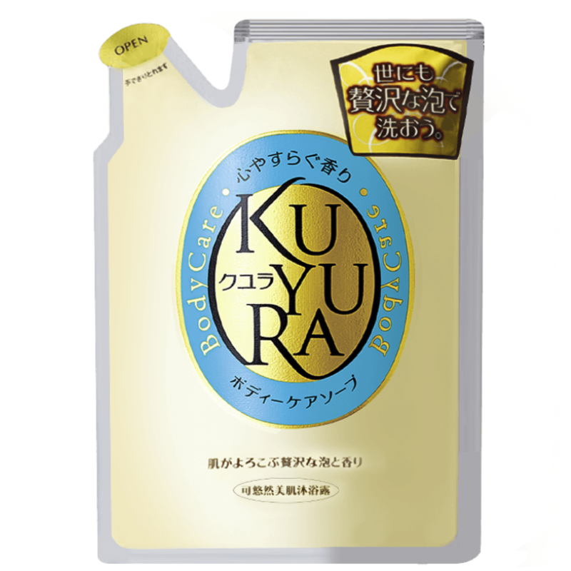 KUYURA 可悠然 美肌沐浴露 恬静清香型 补充装400ml 19.9元