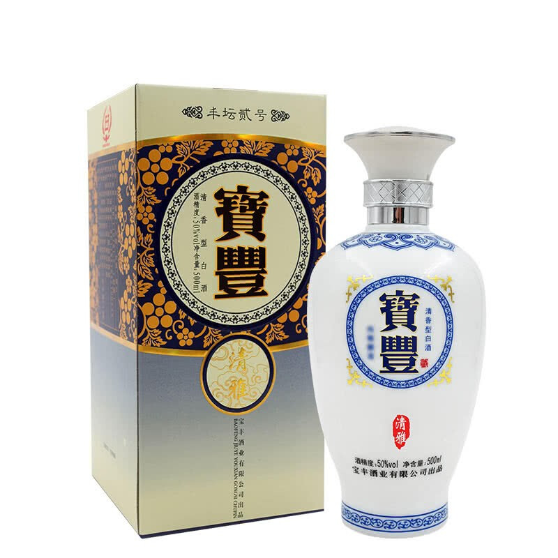 宝丰 丰坛贰号 清雅 50%vol 清香型白酒 500ml 单瓶装 券后20.34元