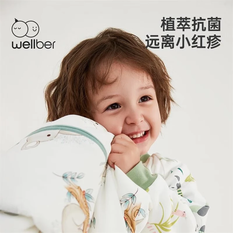 Wellber 威尔贝鲁 婴儿睡袋 竹海熊猫(双层)推荐20-25℃ 券后102.49元