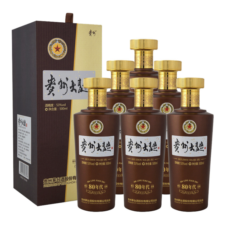 限移动端、京东百亿补贴：MOUTAI 茅台 贵州大曲酒 53度 酱香型 500ml*6瓶 1036.26元