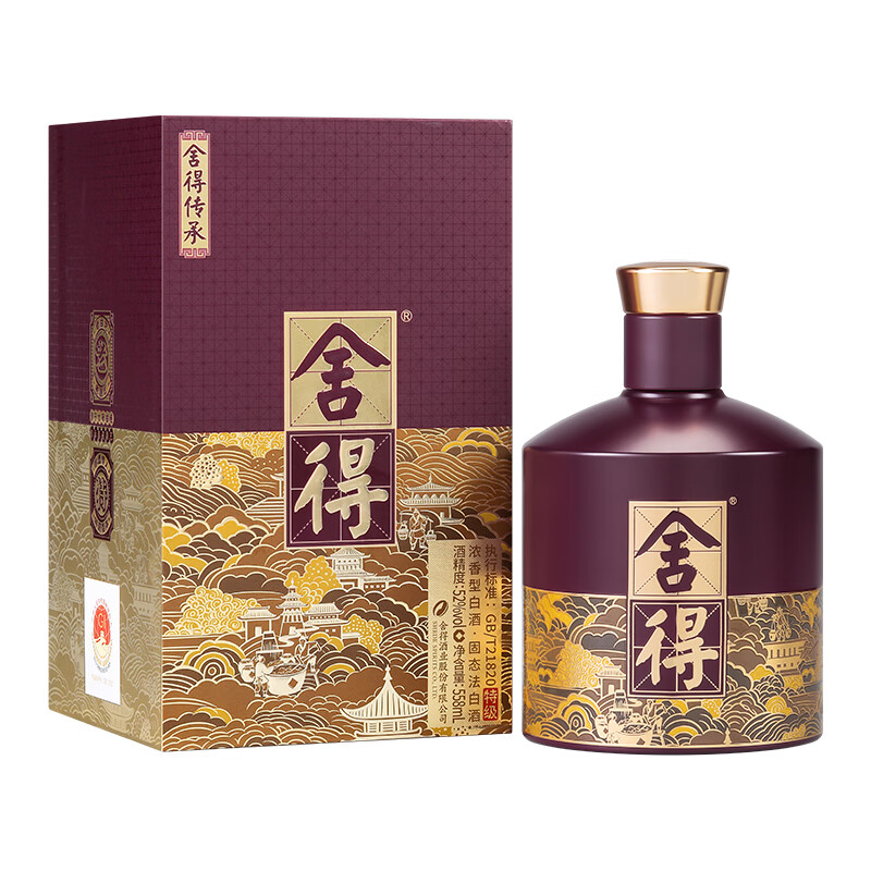 Plus会员：舍得 舍得传承 浓香型白酒 52度 558ml 单瓶装  374.6元（需领券）