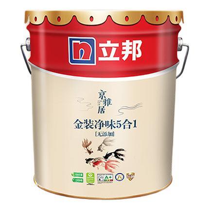 立邦 京雅居 金装净味5合1乳胶漆 18L 白漆款 579元