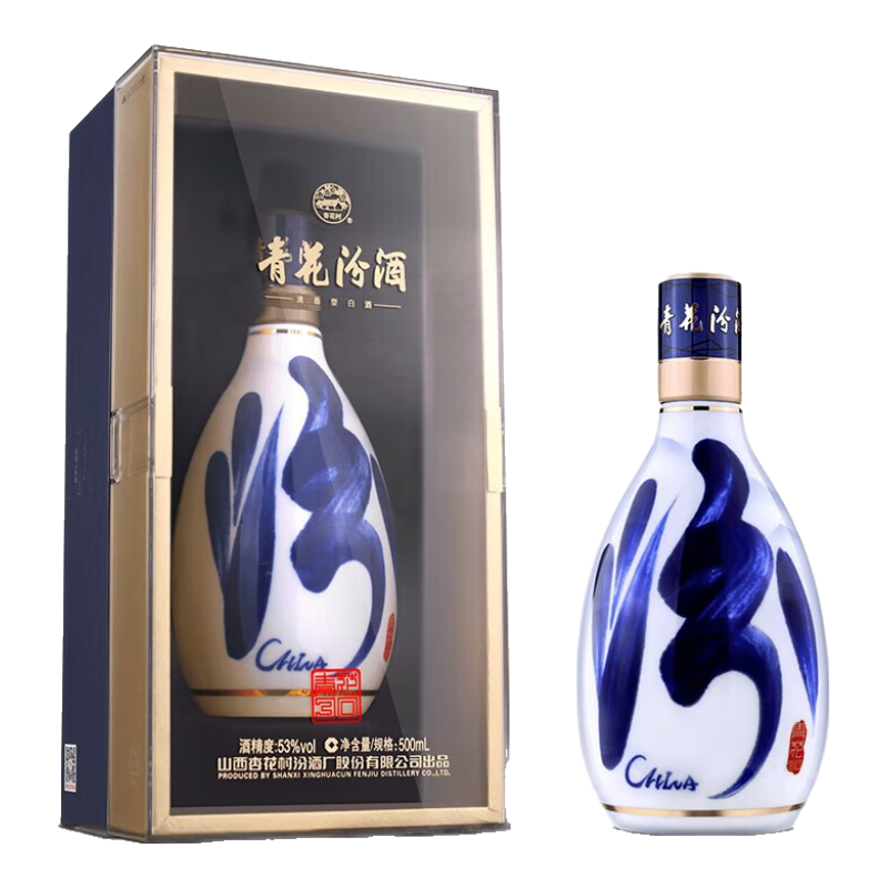 plus会员：汾酒 青花30复兴版 清香型白酒 53度 500ml 单瓶  771.7元