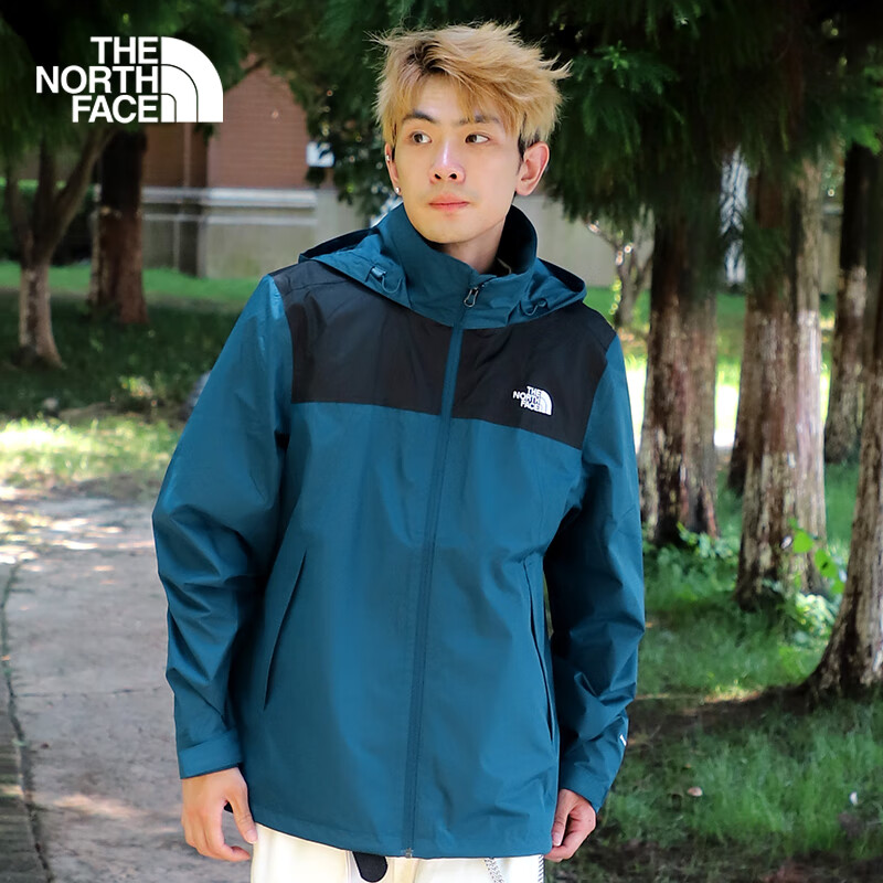 plus會員：The North Face 24秋冬北面沖鋒衣男款戶外防風(fēng)防水可搭配內(nèi)膽黑武士沖鋒衣 863.51元包郵（需用券）