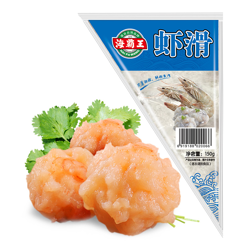 海霸王 虾滑 150g/袋 虾肉含量≥85%火锅食材 券后13.68元