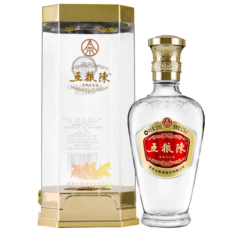 五粮液股份有限公司出品 高度 浓香型白酒 52度 500mL 1瓶 五粮陈·典范单支 69.9元（需试用）