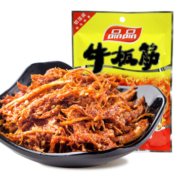 品品 休闲零食 烧烤味零食小吃牛板筋85g 12.5元