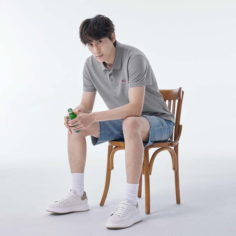 plus：Levis 李维斯 2024春夏情侣同款短袖 POLO衫 黑色0005  139.55元（需领券）