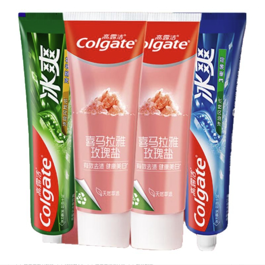 京东PLUS：Colgate 高露洁 活性酵素亮白牙膏 （玫瑰盐120g*2支+龙井120g+薄荷120g） 券后29.65元