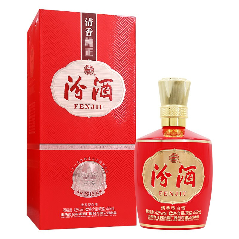 汾酒 1915巴拿马 42%vol 清香型白酒 475ml 单瓶装（需凑单） 126.8元