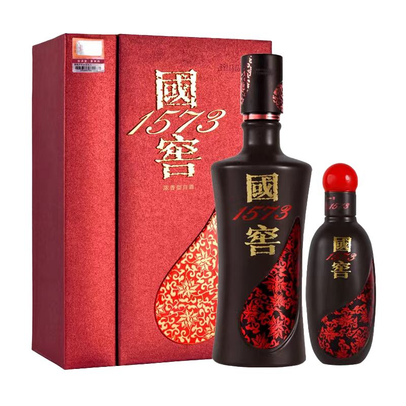 京东百亿补贴：泸州老窖 国窖1573 君雅52度浓香型白酒 500ml+100ml 2瓶礼盒装 895元包邮