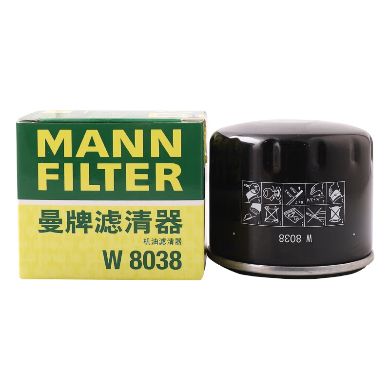 曼牌滤清器 曼牌（MANNFILTER）机油滤清器机油滤芯机滤广汽GS4 GS5具体客服 24.3元