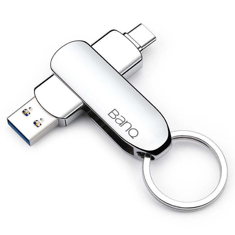 BanQ 方捷 64GB Type-C USB3.2 Gen1手机U盘 C90高速款 银色 券后24.9元