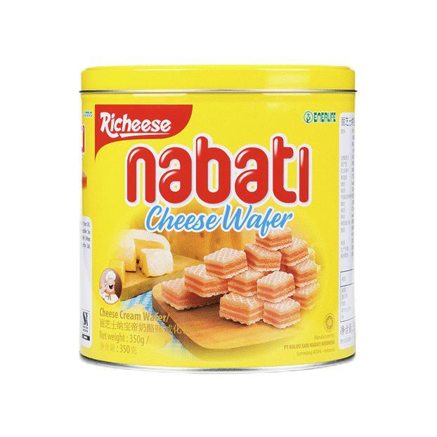 nabati 纳宝帝 丽芝士（Richeese）印尼进口纳宝帝Nabati奶酪味威化饼干300g/罐儿童休闲零食 券后21元