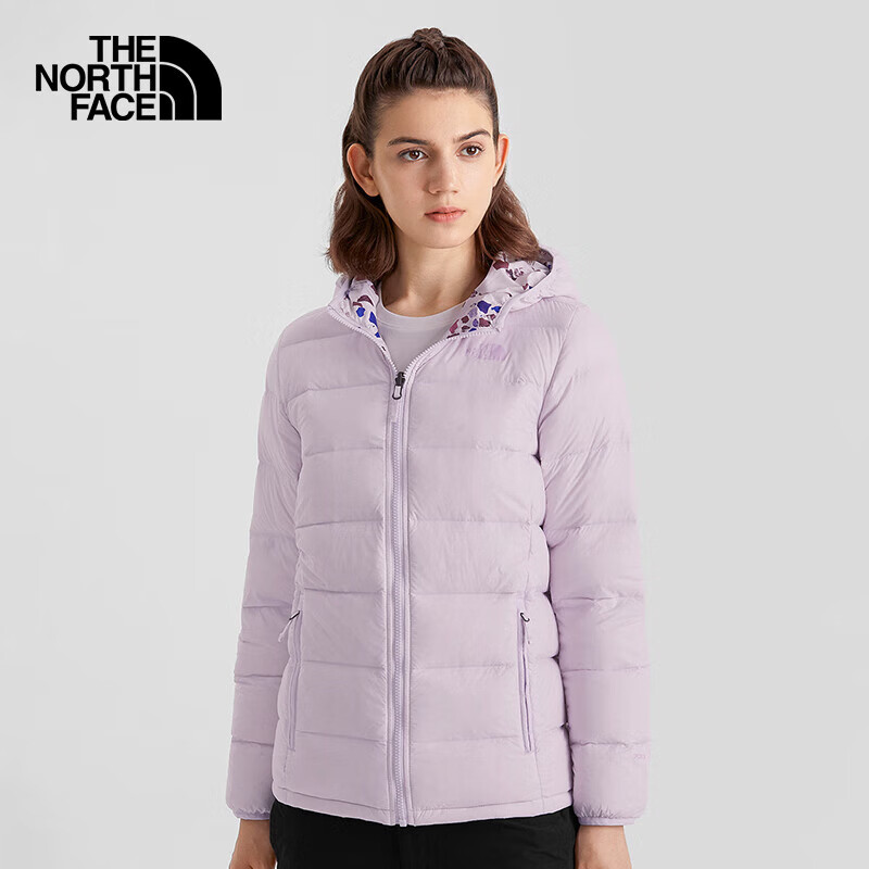 THE NORTH FACE 北面 羽绒服女户外保暖双面穿700蓬羽绒外套5AY2 9V5/紫色 L 券后594元