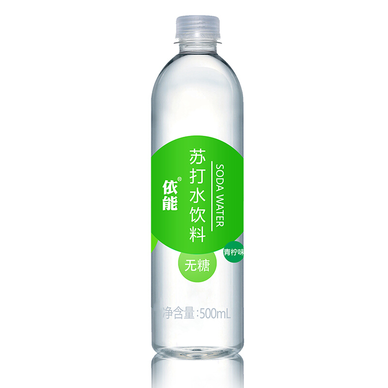 限移动端、京东百亿补贴：yineng 依能 青柠檬味苏打水饮料 500ml*24瓶 37.9元