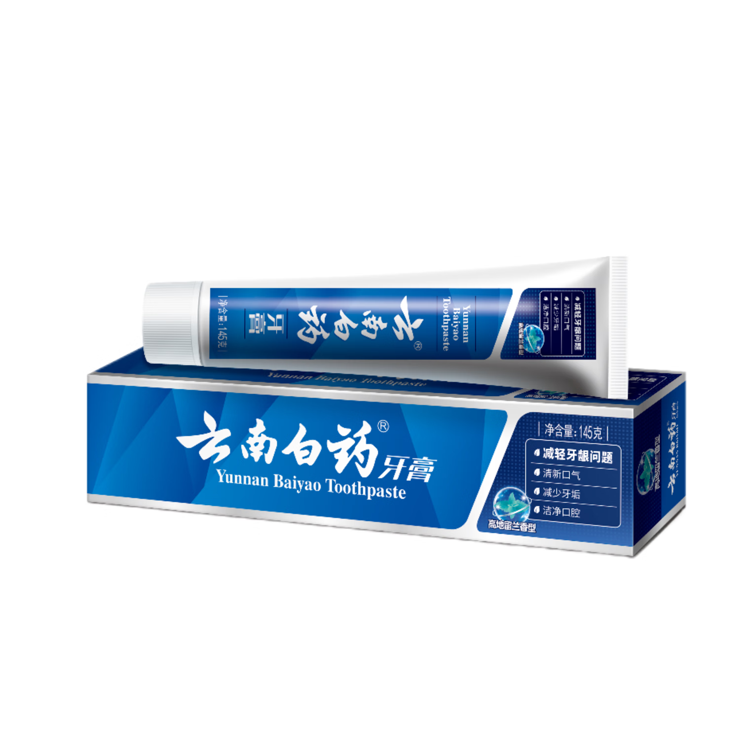 云南白药 牙膏 高地留兰香型145g/支 15.74元