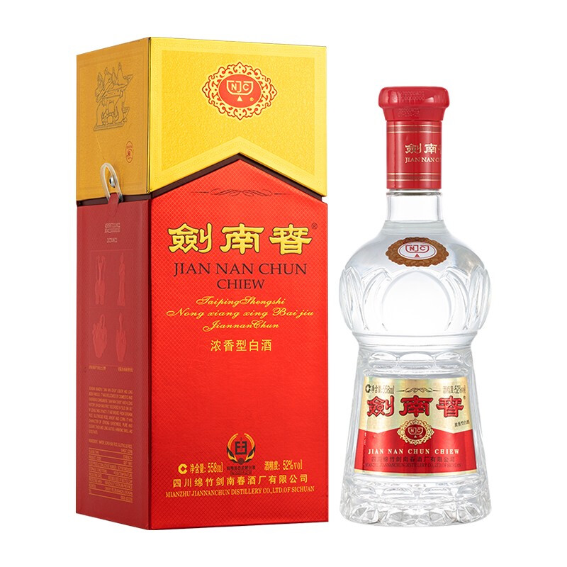 剑南春 水晶剑 52%vol 浓香型白酒 558ml 单瓶装 券后424元