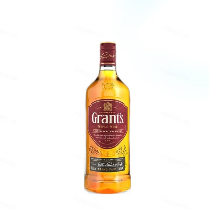 今日必买：Grant\'s 格兰 三桶 苏格兰威士忌 1000ml 单支装 59元