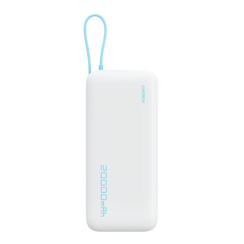 PLUS会员：CukTech 酷态科 PB200N 电能块移动电源 20000mAh Type-C 55W 银滩白*2件 236.72元（合118.36元/件）凑单更低