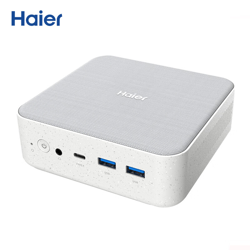 以旧换新补贴、PLUS会员：Haier 海尔 云悦mini H12 迷你台式机（i5-12450H、16GB、512GB） 1591.2元