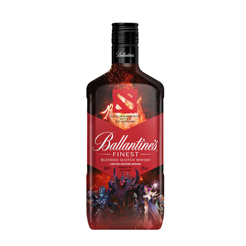 Ballantine`s 百龄坛 DOTA2 联名限定款 苏格兰调和型威士忌 700ml 单瓶装 65.55元 包邮（需领券）