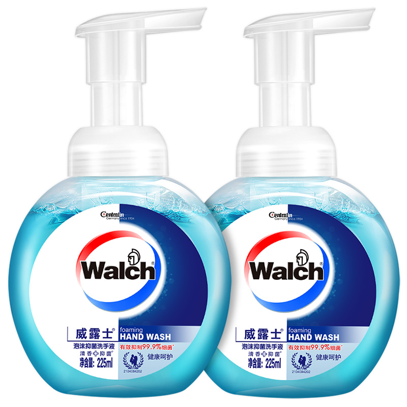 Walch 威露士 泡沫洗手液 健康呵护 225ml*2 19.9元