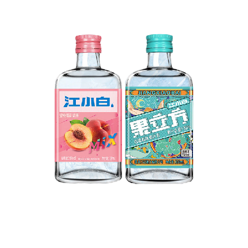 江小白 果立方 蜜桃168ml+白葡萄168ml 168mL 2瓶 24.9元