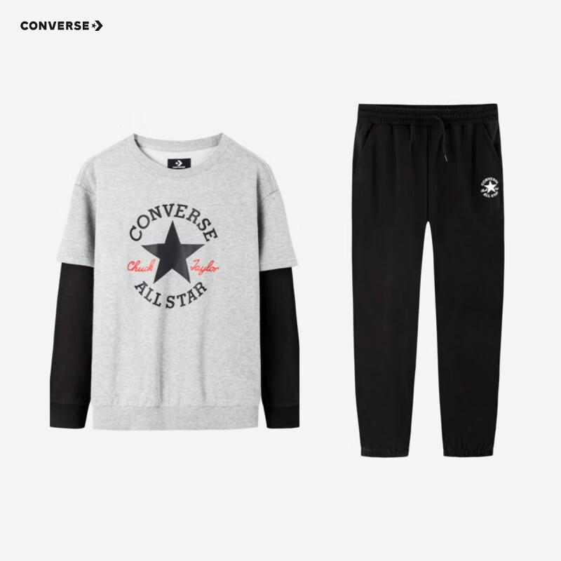 京东PLUS：CONVERSE 匡威 秋季儿童卫衣运动套装 券后117.66元