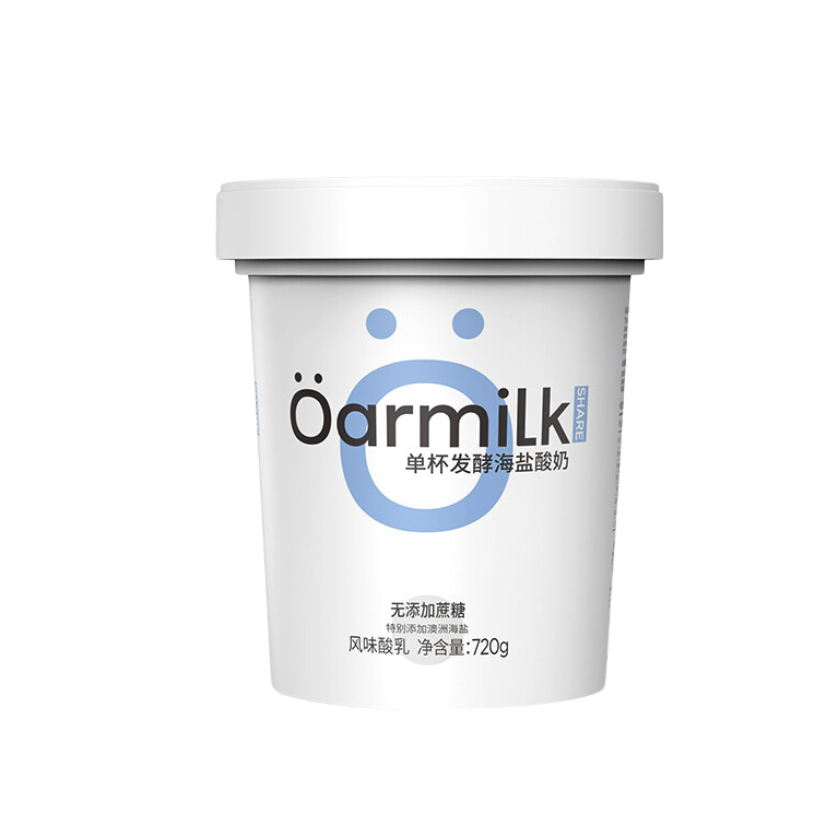 Oarmilk 吾岛牛奶 单杯发酵海盐酸奶 720g 23.3元