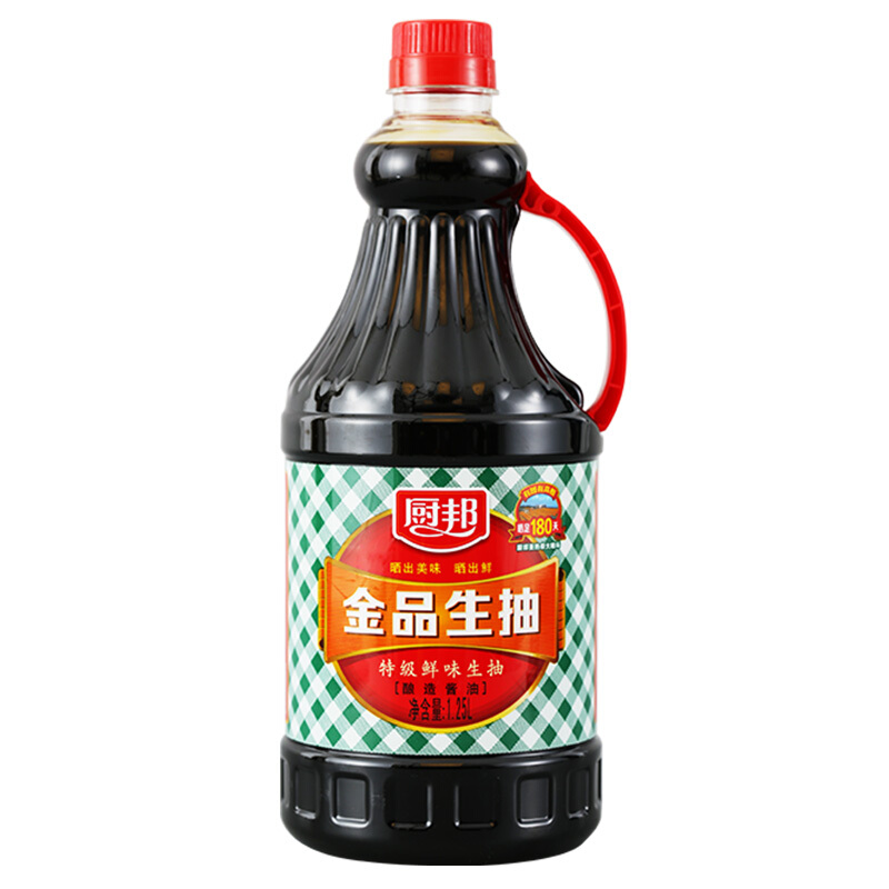 厨邦 金品特级生抽 1.25L 6.79元